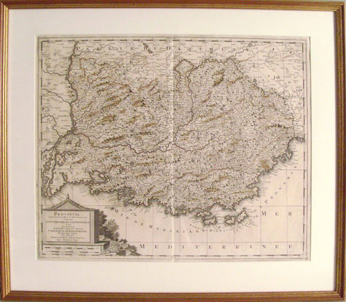 Appraisal: Two French engraved maps x