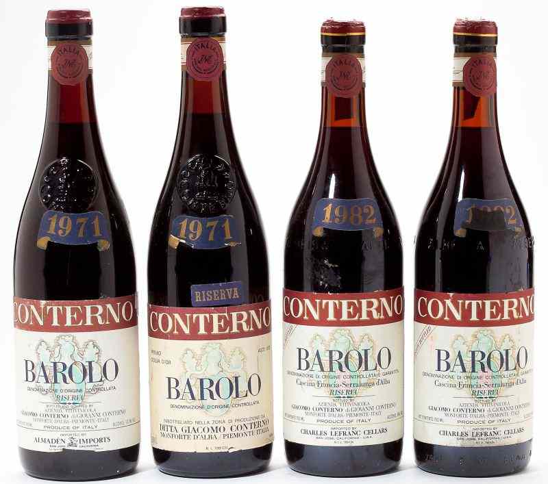 Appraisal: Barolo total bottlesVintage Giacomo Conterno Cascina Francia Riserva - cm