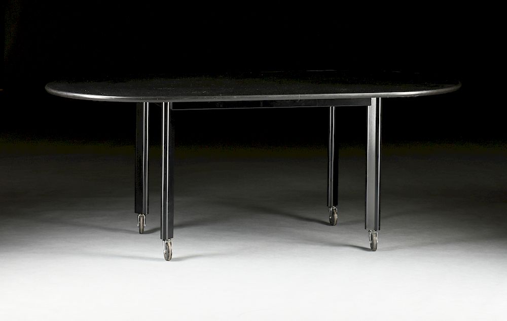 Appraisal: A KNOLL INTERNATIONAL RACETRACK WORK TABLE AFTER DESIGNS BY JOSEPH