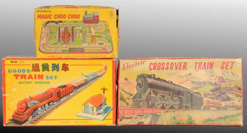 Appraisal: Lot of Foreign Train Sets All in O B Description