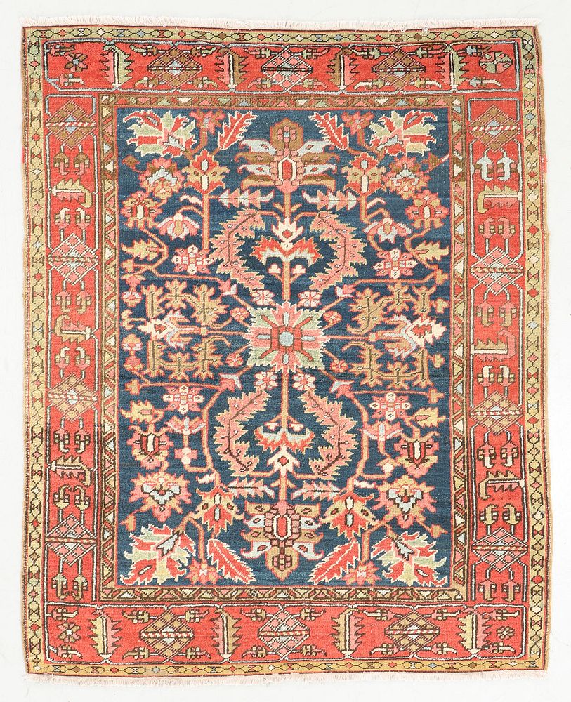 Appraisal: Antique Heriz Rug Persia ' '' x ' '' Antique