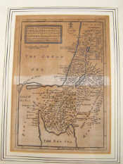 Appraisal: Judaica A framed th century map of the journeyings of