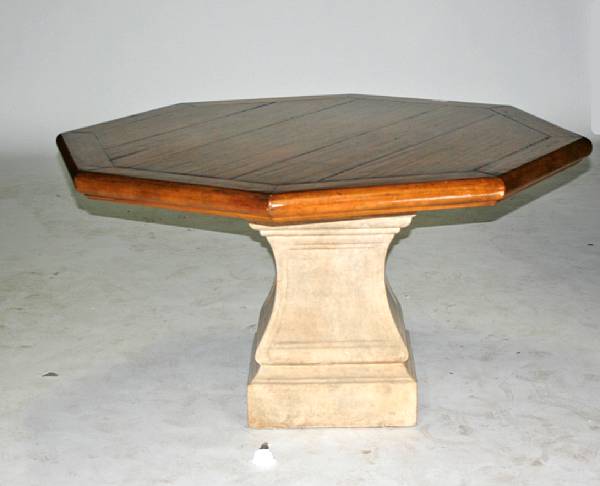 Appraisal: A Michael Taylor Designs dining table height in width in