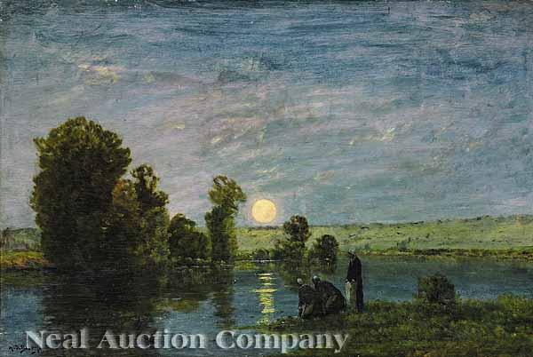 Appraisal: Henri-Jacques Delpy French - Effet de Lune Pr s Vernon