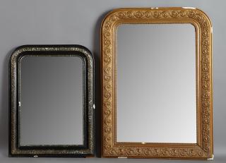 Appraisal: Two French Louis Philippe Arched Overmantel Mirror Two French Louis