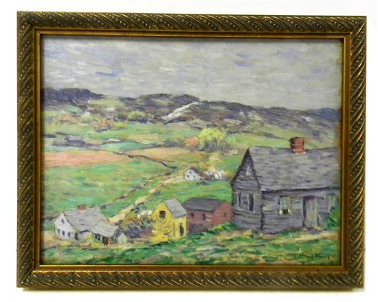 Appraisal: Will Howe Foote American - diminutive Connecticut landscape oil on