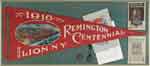 Appraisal: REMINGTON CENTENNIAL MEMORABILIA Including a long x high red felt