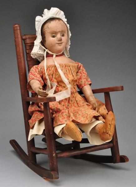 Appraisal: Early Izannah Walker Doll Description Beautiful example from the s