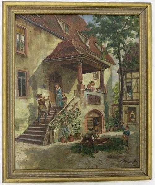 Appraisal: OTTO VON RUPPERT Germany - OIL ON CANVAS BOARD depicting