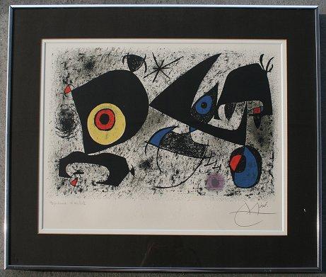 Appraisal: MIRO Joan Spanish - ''Hommage A Miro'' Lithograph Sight size