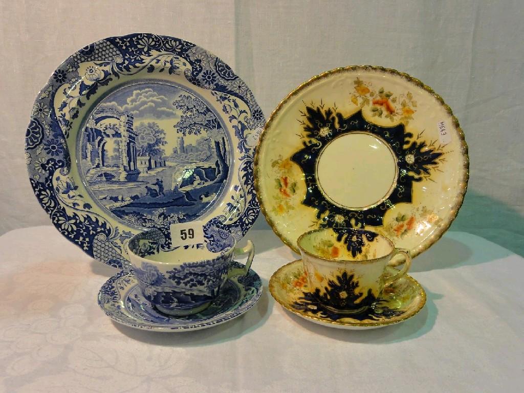 Appraisal: A collection of Spode Italian pattern wares comprising four cups