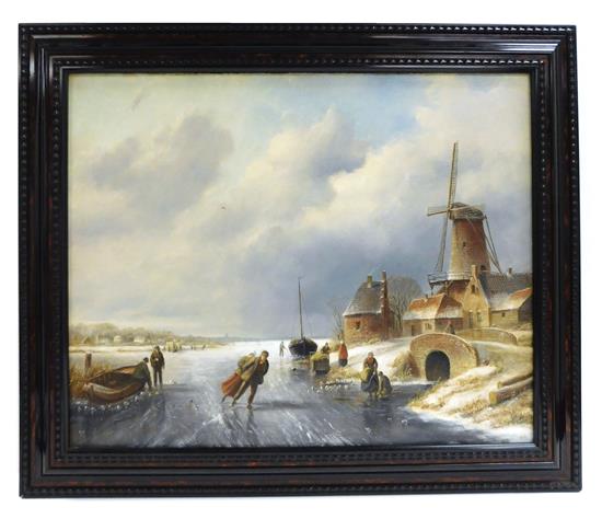 Appraisal: Jan Jacob Coenraad Spohler Dutch - oil on canvas depicting