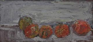 Appraisal: BRODIE Gandy Oil on Canvas Tomatoes Signed dated and dedication