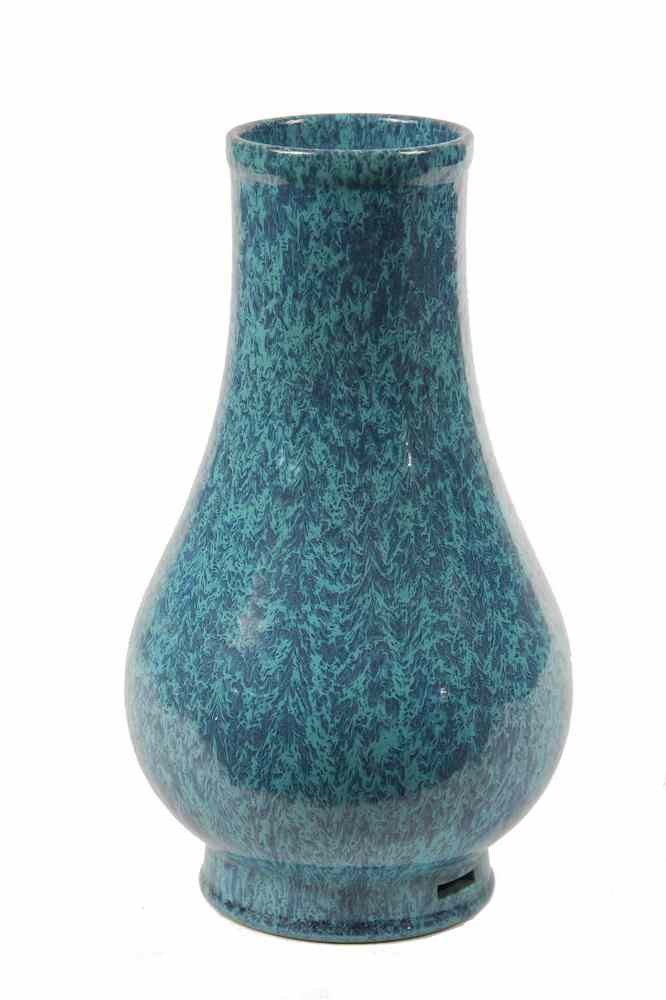 Appraisal: CHINESE PORCELAIN VASE - Robin's Egg Blue Vase Pear Form