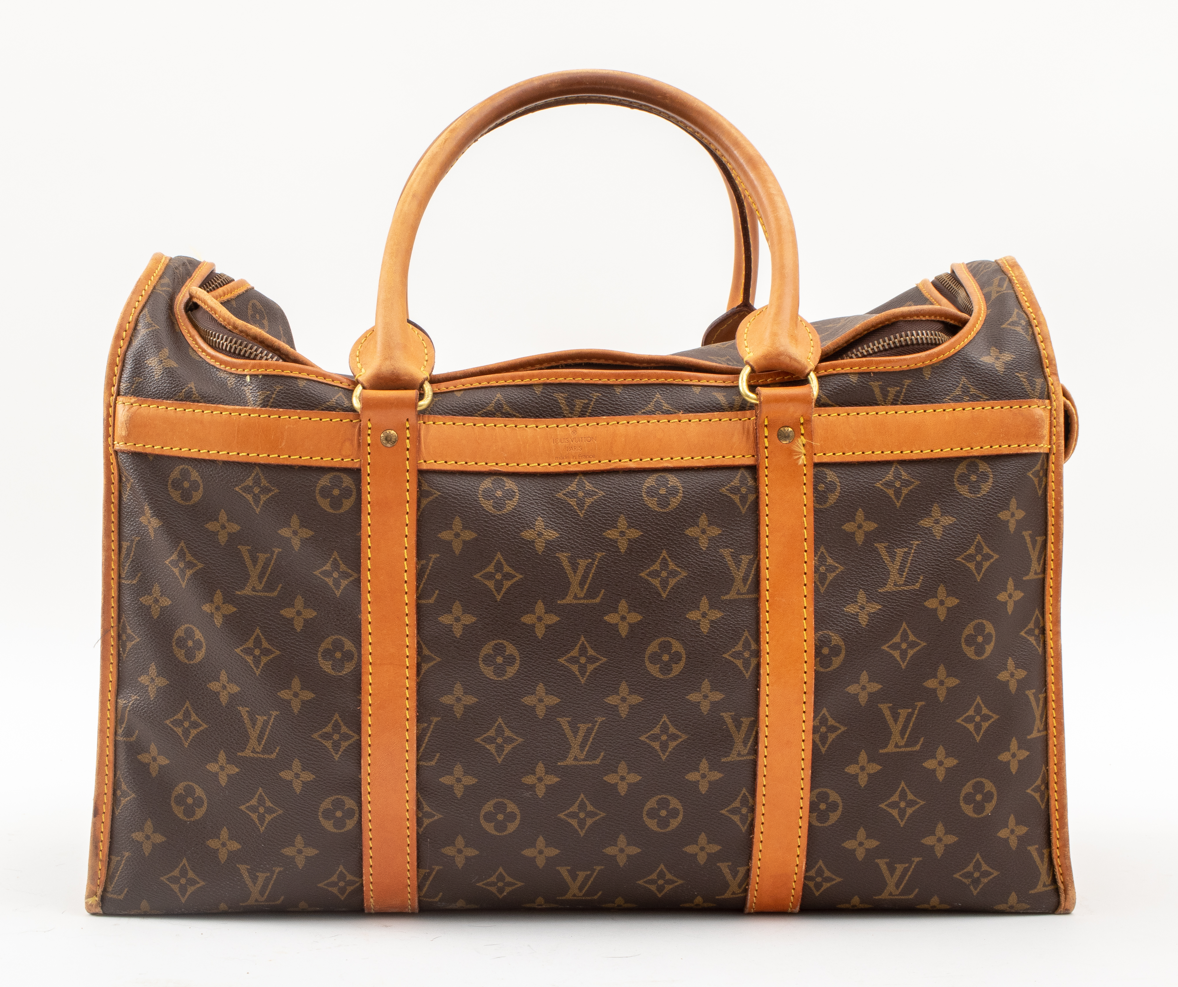 Appraisal: LOUIS VUITTON PET CARRIER Louis Vuitton pet carrier crafted of