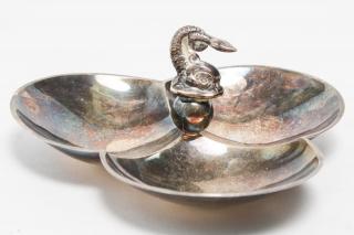 Appraisal: American Sterling Silver Trefoil Serving Dish American sterling silver serving