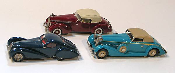 Appraisal: Western Models Lot of rd scale white metal cars by