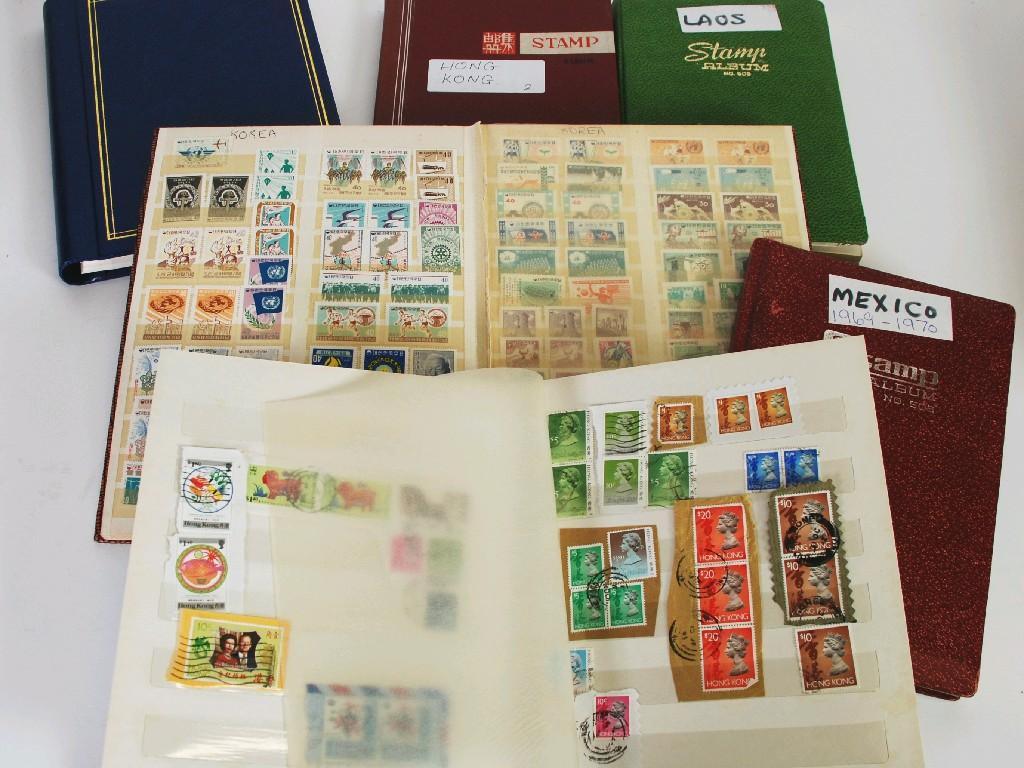 Appraisal: COLLECTION OF SIX BINDERS STOCKBOOKS with interest in Asia Middle