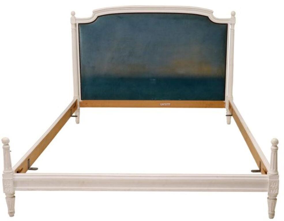 Appraisal: French Louis XVI style painted bed Erton th c shaped