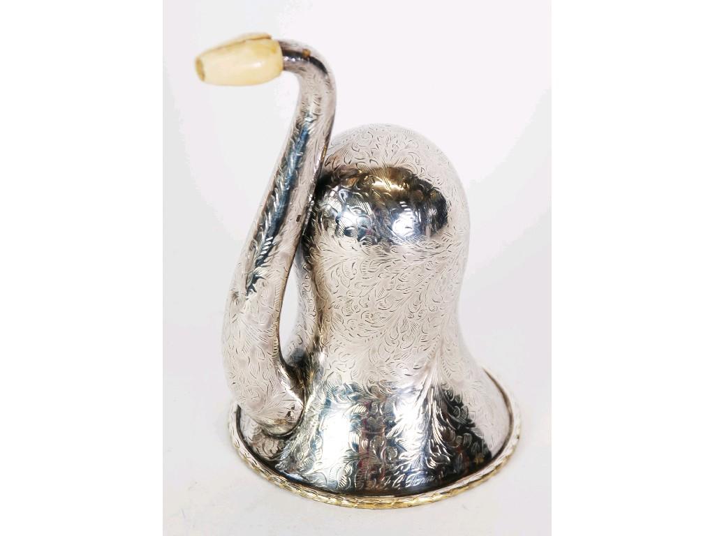 Appraisal: LATE VICTORIAN ELECTROPLATED EAR TRUMPET by F C Rein and