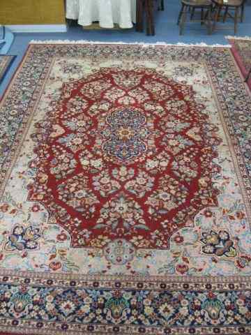 Appraisal: Mahal Persian Handmade Room Size Rug fine florals red field