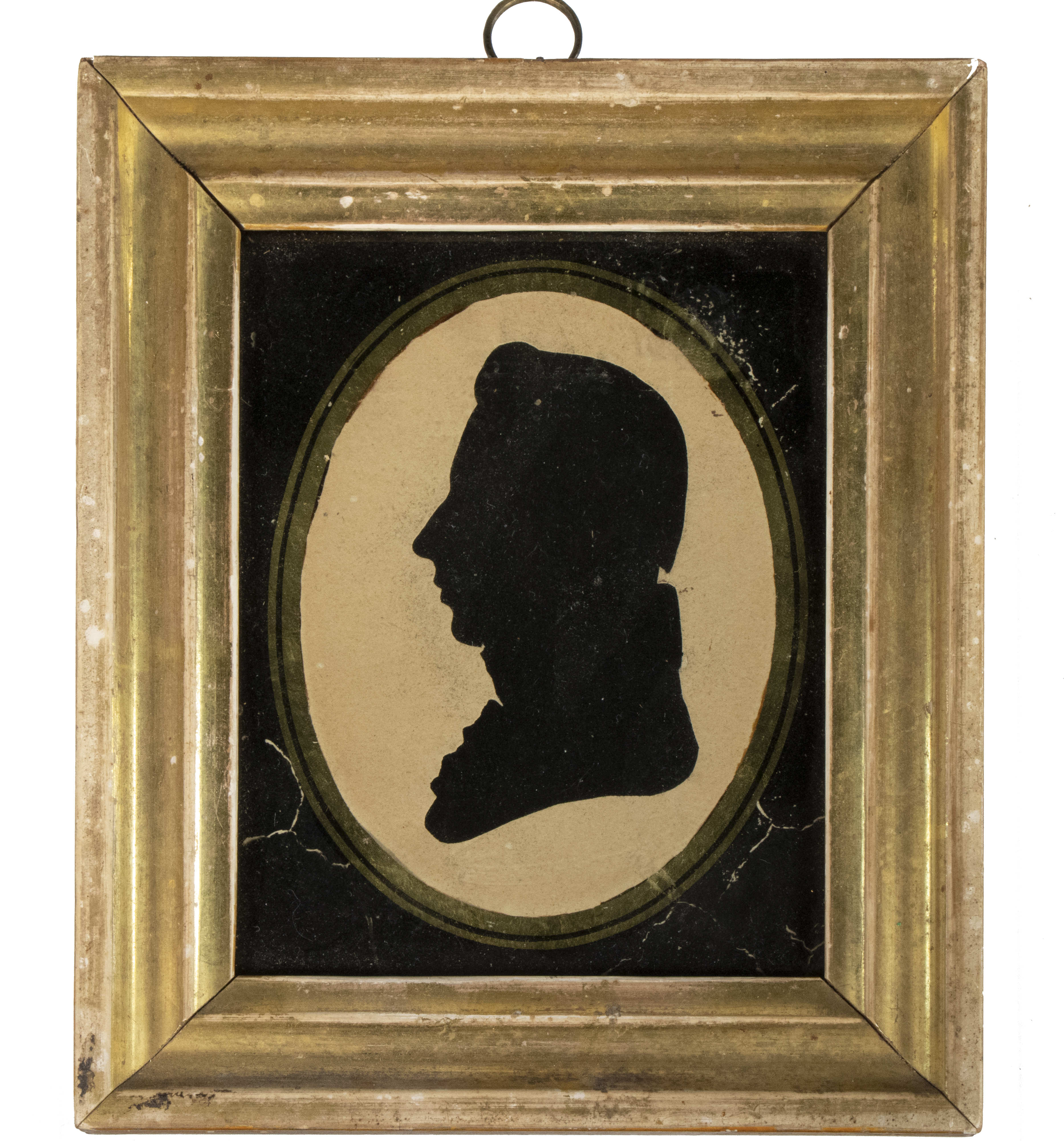 Appraisal: MINIATURE SILHOUETTE PORTRAIT Cut Paper Portrait of John Vogler Salem