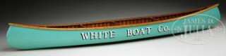 Appraisal: SALESMAN SAMPLE WHITE BOAT COMPANY CANOE Mid th century Maine