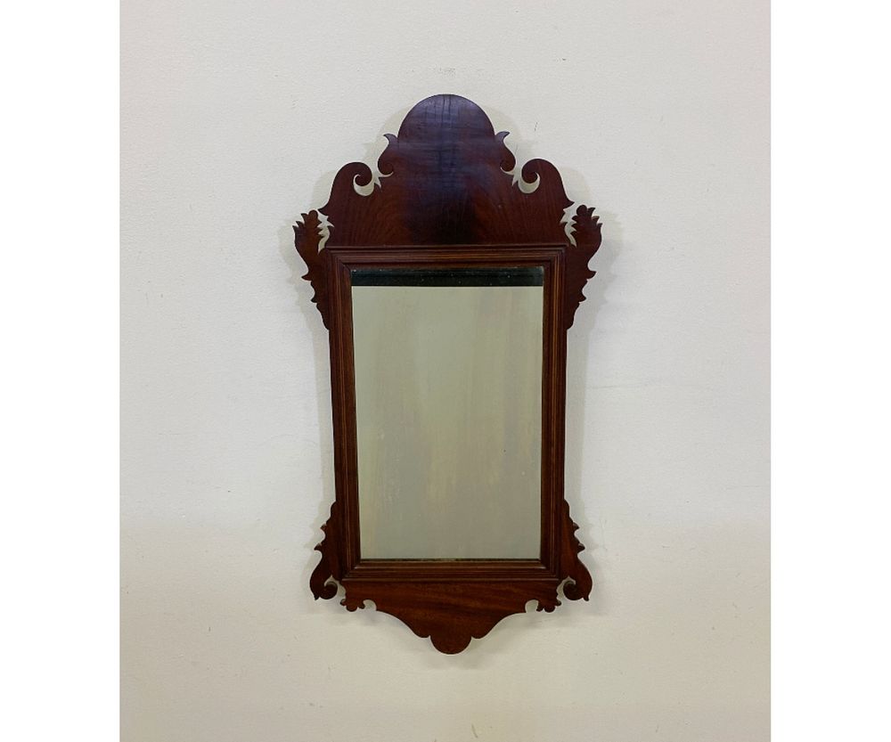 Appraisal: Chippendale Style Mahogany Mirror Chippendale style mahogany mirror h x