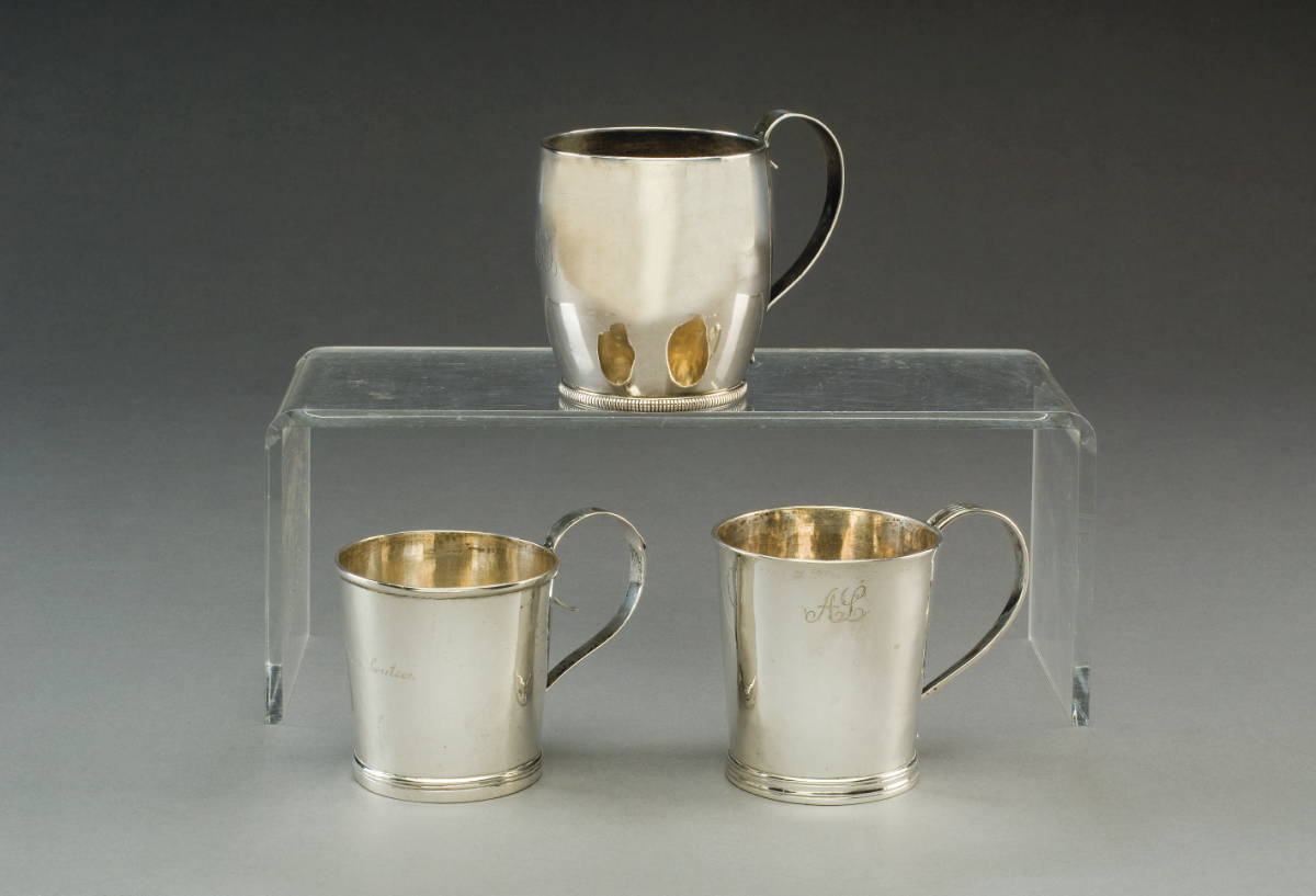 Appraisal: THREE NEWBURYPORT MASSACHUSETTS SILVER CHILDREN'S CUPS THE MOULTON FAMILY LATE