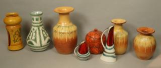 Appraisal: pc Mid Century Pottery Lot Mostly Italian pi pc Mid