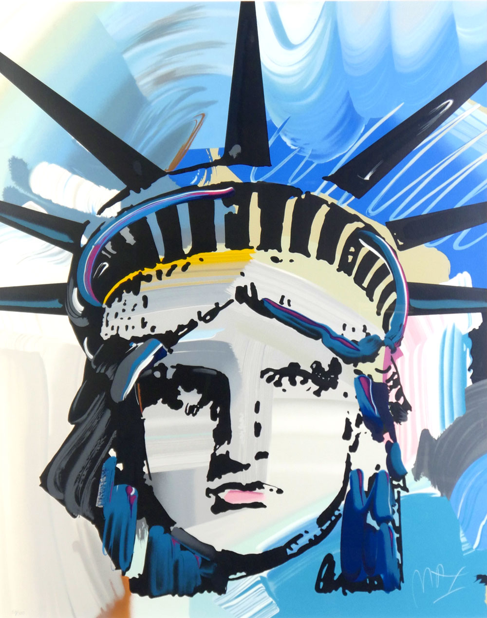 Appraisal: MAX Peter German - ''Liberty'' Serigraph sight size '' x