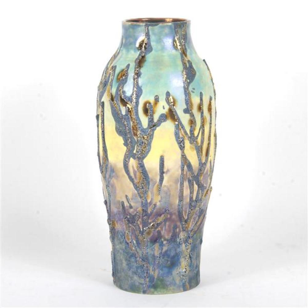 Appraisal: PAUL KATRICH AMERICAN STUDIO CERAMIC TALL LUSTER VASE Paul Katrich