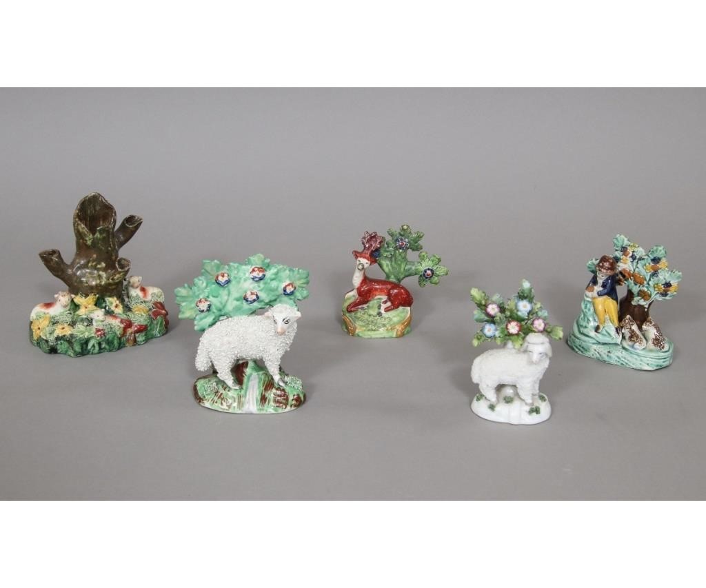 Appraisal: Bocage Staffordshire stag circa together with three others and a