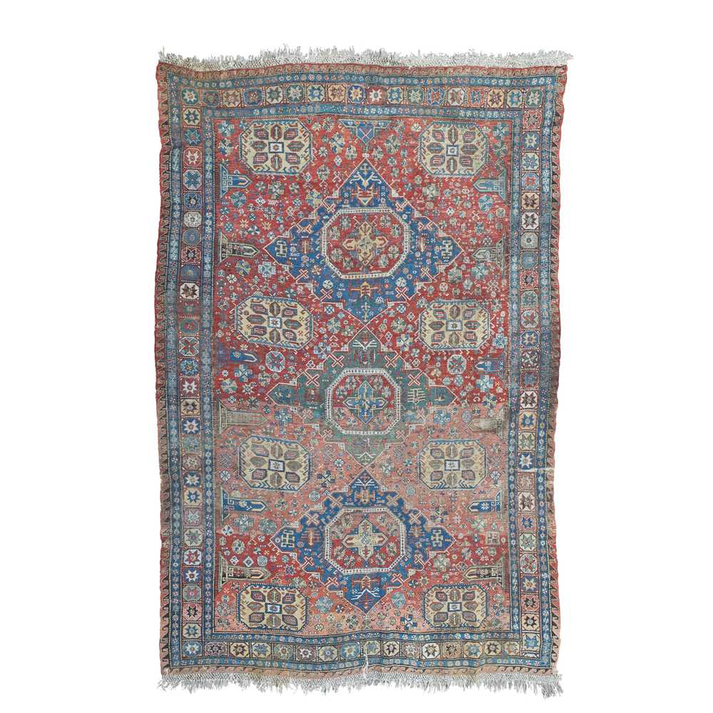 Appraisal: CAUCASIAN SOUMAC CARPET LATE TH CENTURY the abrash red field