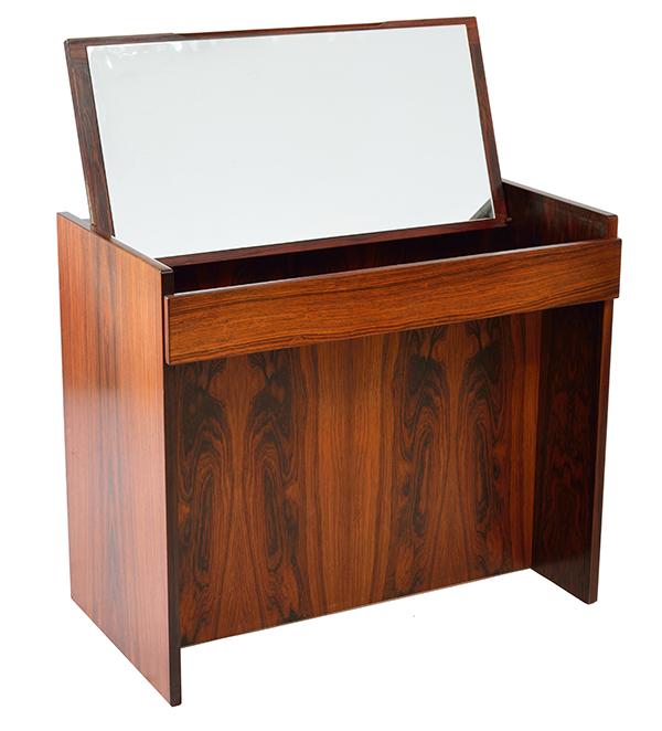 Appraisal: A DANISH CONSOLE TABLE c s Rosewood with mirror h