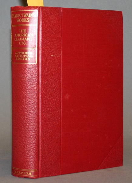 Appraisal: Twain Mark The Writings Vols NY Lon Harper Brothers -