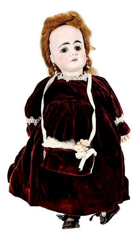 Appraisal: German Bisque Head Doll early th century probably Armand Marseille