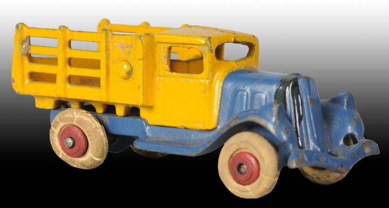 Appraisal: Cast Iron Hubley Take-A-Part Stake Truck Toy Description Rubber tires