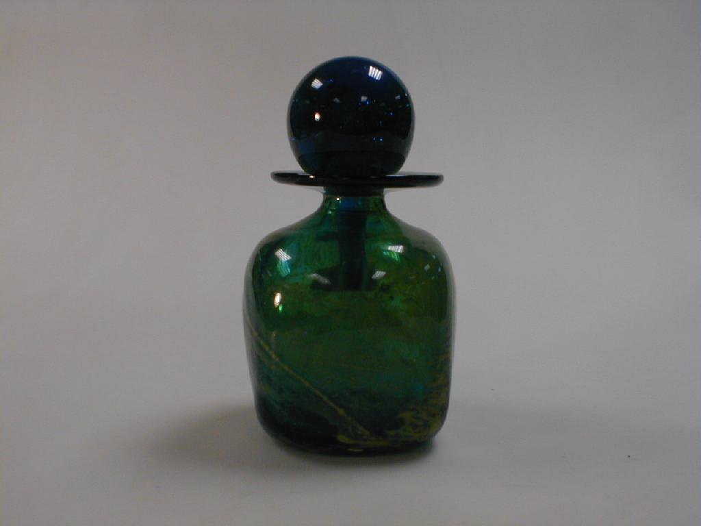 Appraisal: A Medina stoppered squared bottle