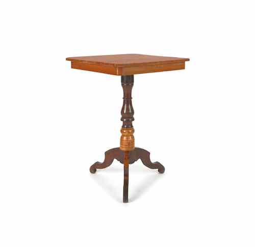 Appraisal: Parquetry games table late th c with checkerboard top h