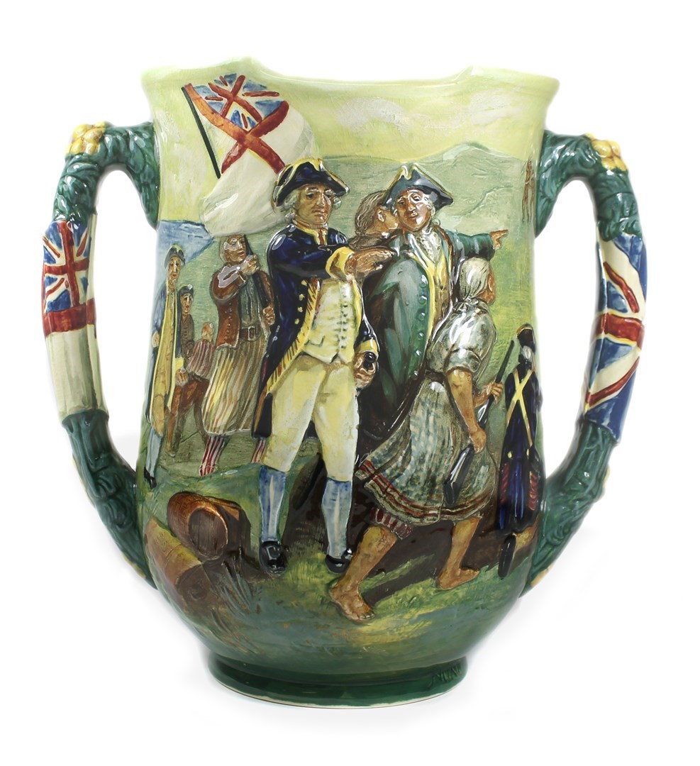 Appraisal: A Royal Doulton loving cup by Charles Noke and Harry