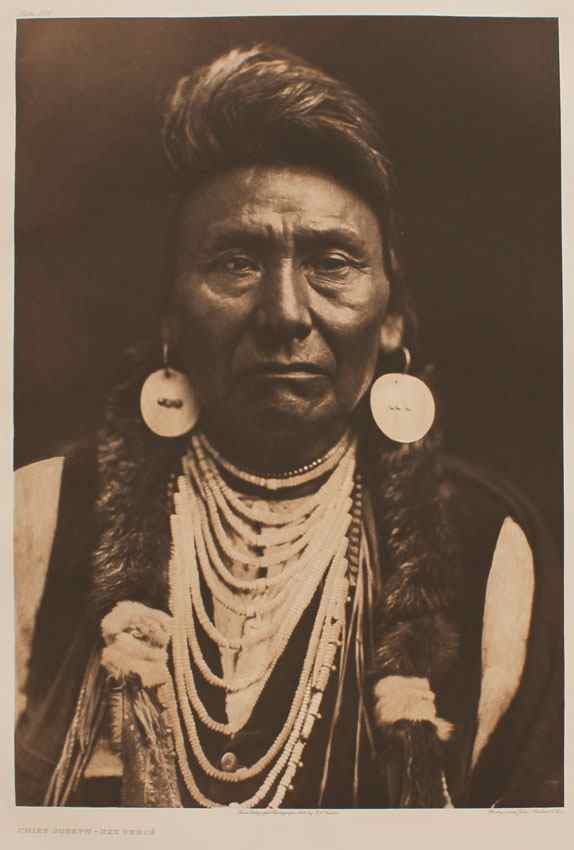 Appraisal: CURTIS Edward American - ''Chief Joseph-Nez Perce'' Photogravure '' x