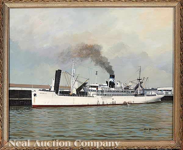 Appraisal: Joseph A Wilhelm American Louisiana - S S Atlantida oil