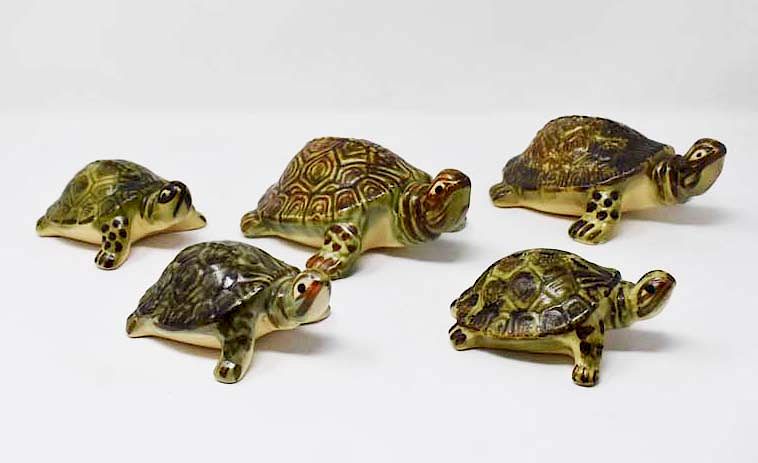 Appraisal: Pottery turtles Pottery turtles Condition Condition reports for specific items