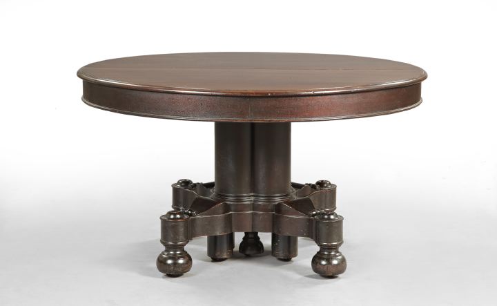 Appraisal: American Late Classical Mahogany Banquet Table second quarter th century