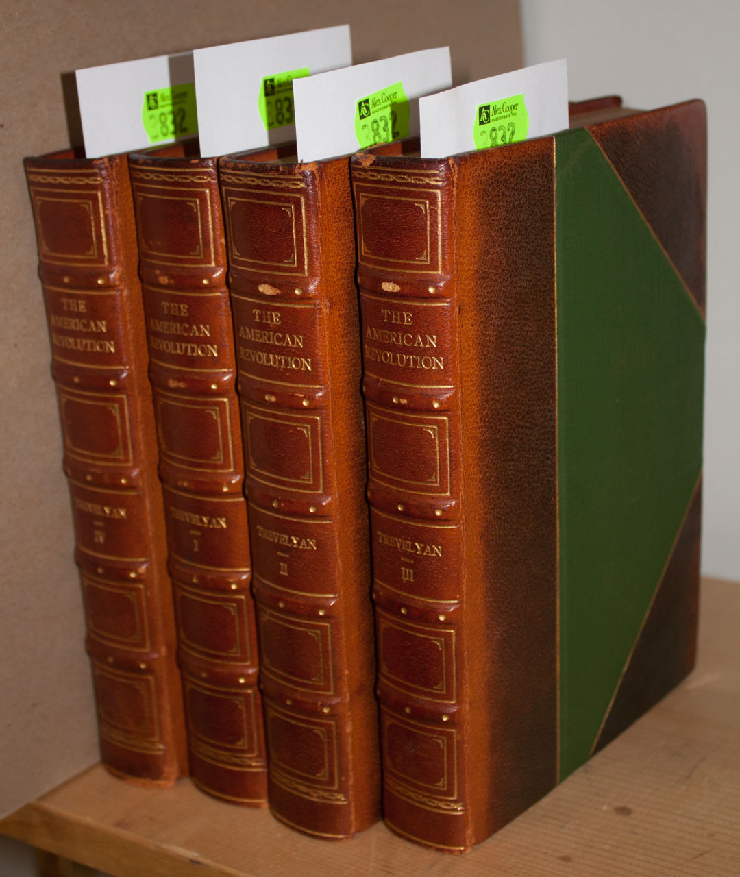 Appraisal: History Four Volumes of The American Revolution Sir G O