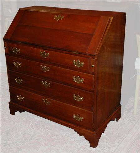 Appraisal: Chippendale Mahogany Slant-Front Desk Estimate -