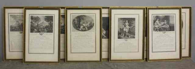 Appraisal: Set of French Steel Engravings Representing famous old Master paintings