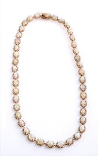 Appraisal: K Rose Gold Link Necklace each of the forty-two links