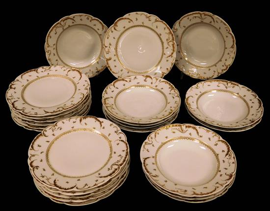 Appraisal: Haviland Co Limoges twelve plates and eleven shallow soups with